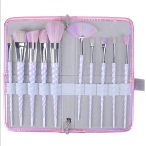 Unicorn makeup brush set
